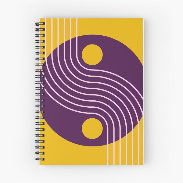 Item preview, Mid Century Abstract Yin Yang Geometric Wave in Sunset Boulevard 70s Retro Funk designed and sold by nineFlorals.
