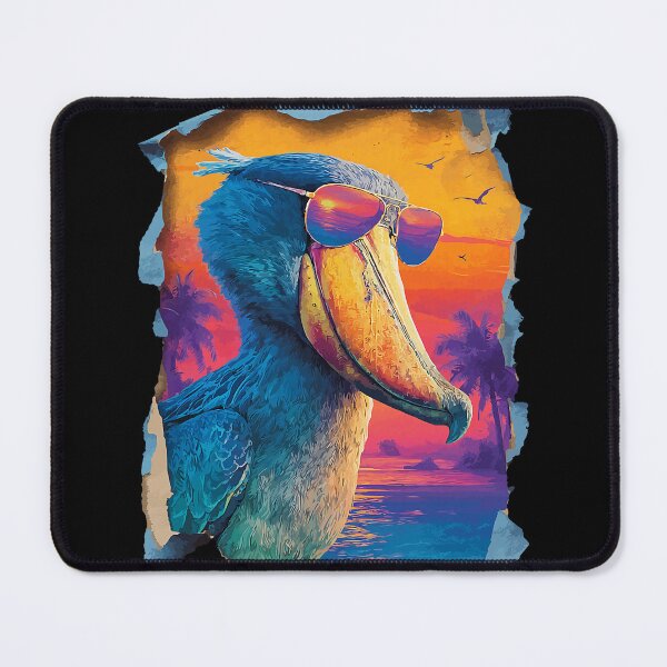 Item preview, Shoebill with Sunglasses Sunset Beach Tropical Animal Summer designed and sold by Littermin.