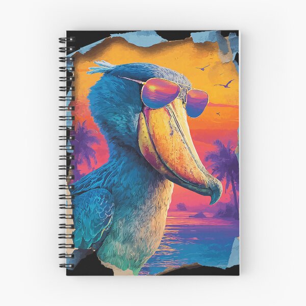 Item preview, Shoebill with Sunglasses Sunset Beach Tropical Animal Summer designed and sold by Littermin.