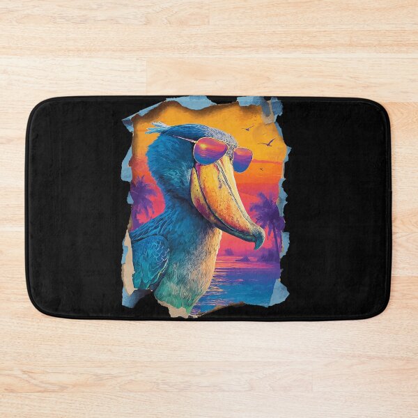 Item preview, Shoebill with Sunglasses Sunset Beach Tropical Animal Summer designed and sold by Littermin.