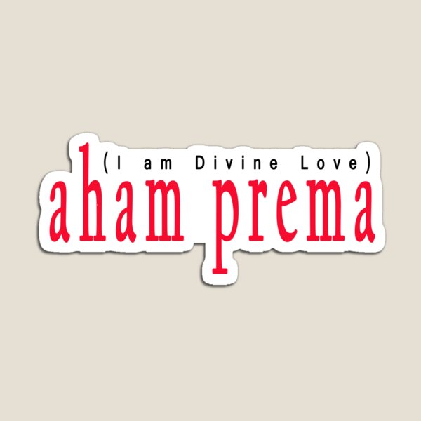 Item preview, Divine Love ; Sanskrit Mantra | Aham Prema designed and sold by wordznart.