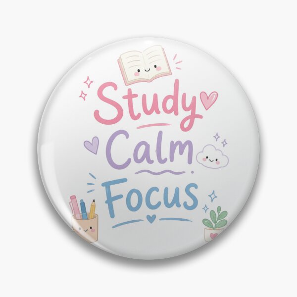 Item preview, Study Calm Focus Cute Kawaii Study Motivation Design designed and sold by Sanika arts .