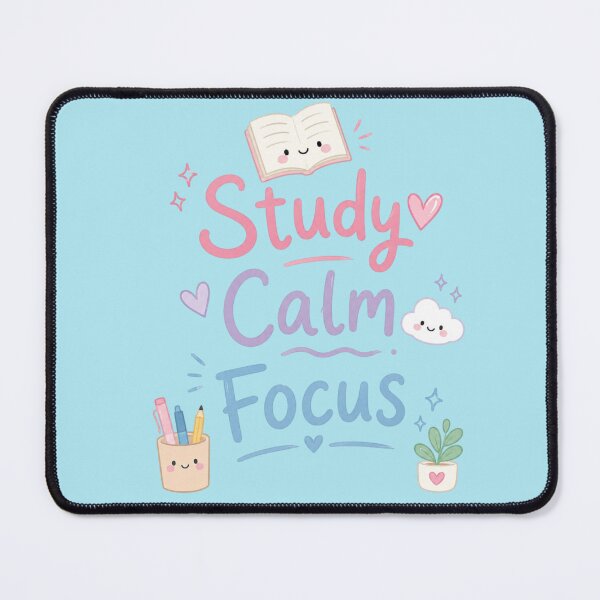 Item preview, Study Calm Focus Cute Kawaii Study Motivation Design designed and sold by Sanika arts .