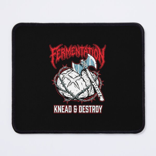 Item preview, Fermentation Knead & Destroy Shirt, Heavy Metal Baker Tee, Funny Sourdough Metalhead Graphic, Death Metal Bread Baking Shirt, Hardcore Bakery Humor Design designed and sold by KAYJAY DESIGNS.