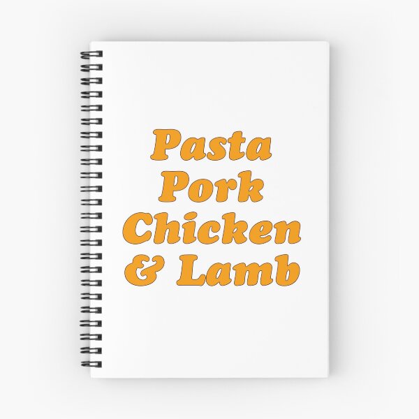 Item preview, Pasta Pork Chicken and Lamb, Orange designed and sold by ABitOnTheSide.