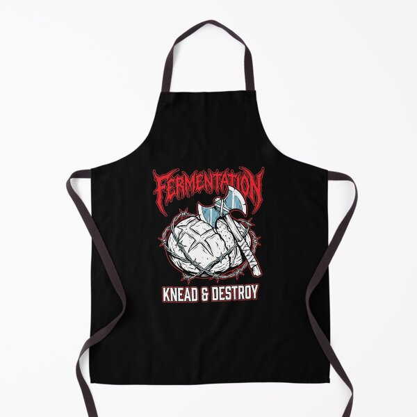 Item preview, Fermentation Knead & Destroy Shirt, Heavy Metal Baker Tee, Funny Sourdough Metalhead Graphic, Death Metal Bread Baking Shirt, Hardcore Bakery Humor Design designed and sold by KAYJAY DESIGNS.