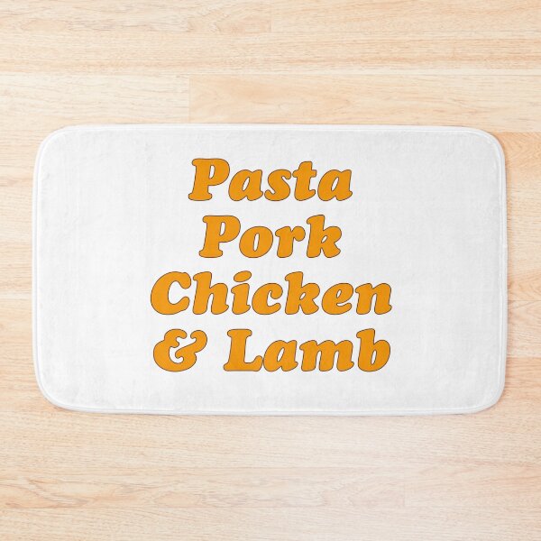 Item preview, Pasta Pork Chicken and Lamb, Orange designed and sold by ABitOnTheSide.