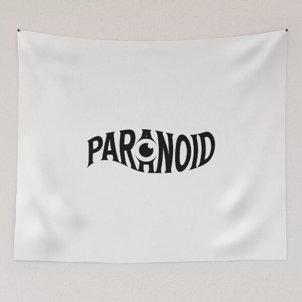 Item preview, Paranoid Vision - Edgy All-Seeing Eye Typography Streetwear Tee designed and sold by mantra2023.