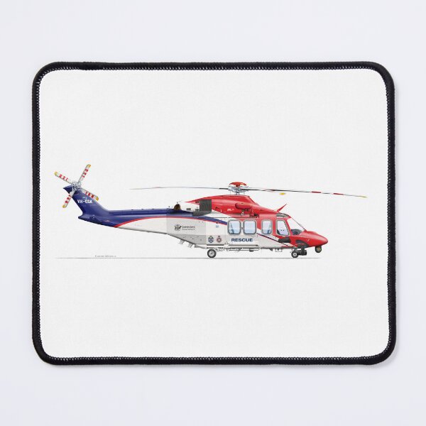 Item preview, AGUSTAWESTLAND AW139 VH-EGK QLD SAR 2021 designed and sold by Grubby Fingers Aircraft Illustration.