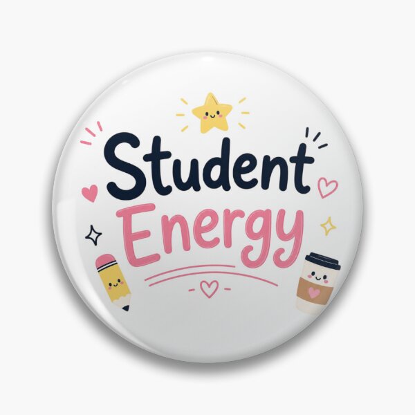 Item preview, Cute Student Energy Aesthetic Design | Kawaii Study Motivation Quote Sticker designed and sold by Sanika arts .