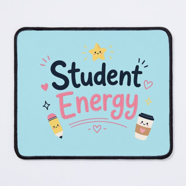 Item preview, Cute Student Energy Aesthetic Design | Kawaii Study Motivation Quote Sticker designed and sold by Sanika arts .