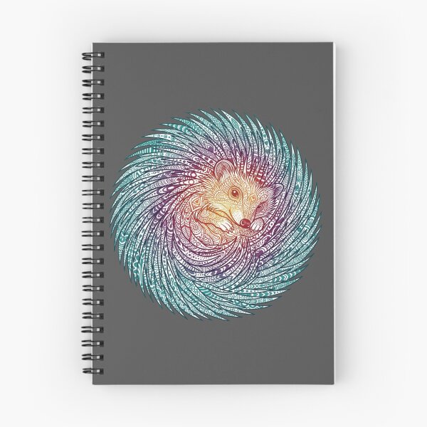 Item preview, Colorful Ornamental Hedgehog Art Design designed and sold by TurkiStudio.