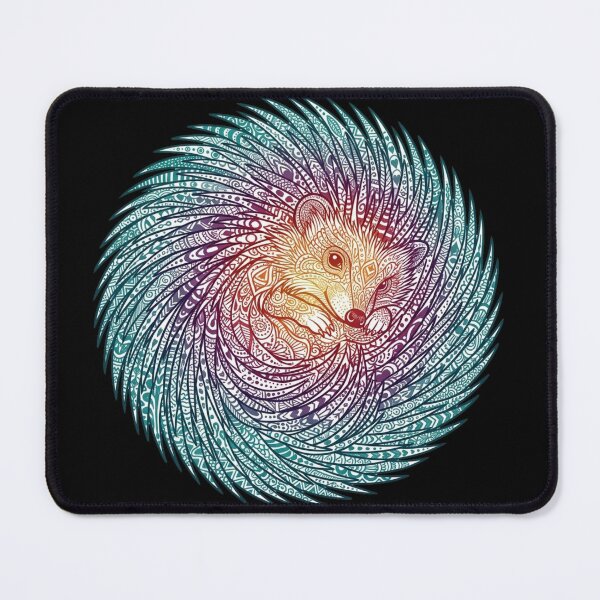 Item preview, Colorful Ornamental Hedgehog Art Design designed and sold by TurkiStudio.