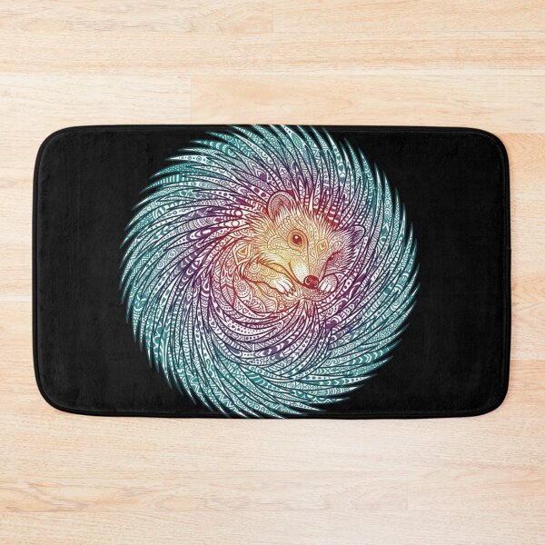 Item preview, Colorful Ornamental Hedgehog Art Design designed and sold by TurkiStudio.