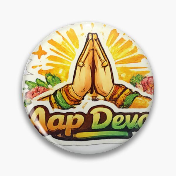 Item preview, Aap Devo Namaste Sticker | Funny Indian Greeting Design designed and sold by Jyotisima8929.