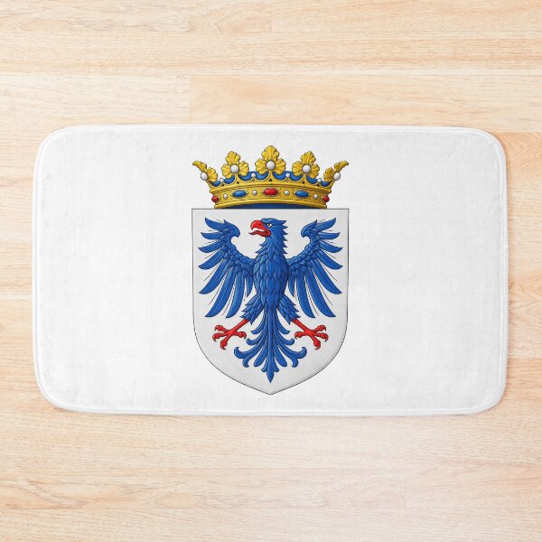 Item preview, Blue Eagle Heraldic Coat of Arms with Ducal Crown – Classic Medieval Shield designed and sold by MCre8ive.