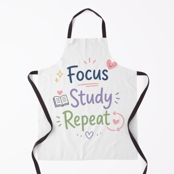 Item preview, Focus Study Repeat Cute Study Motivation Design | Kawaii Student Aesthetic Quote Sticker designed and sold by Sanika arts .
