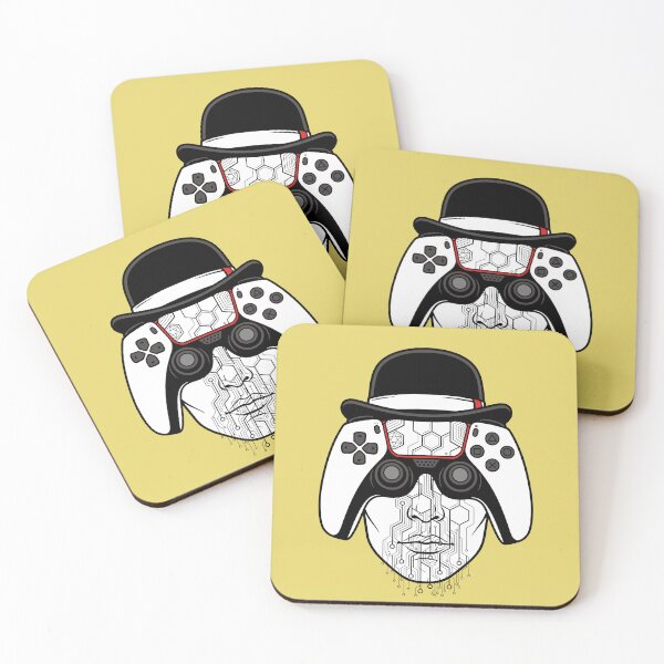 Item preview, Cyberpunk Gamer Controller Face with Bowler Hat designed and sold by SanyaConcept.