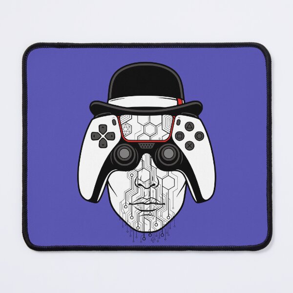 Item preview, Cyberpunk Gamer Controller Face with Bowler Hat designed and sold by SanyaConcept.