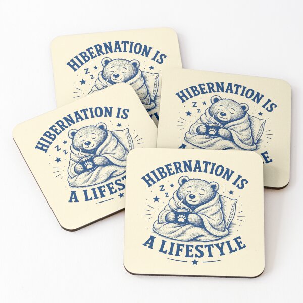 Item preview, Hibernation is a Lifestyle Sleepy Bear designed and sold by 89shirts.