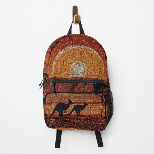 Item preview, Aboriginal Inspired Dot Art - Ayers Rock Uluru At Reddish Brown designed and sold by GrinGalore.