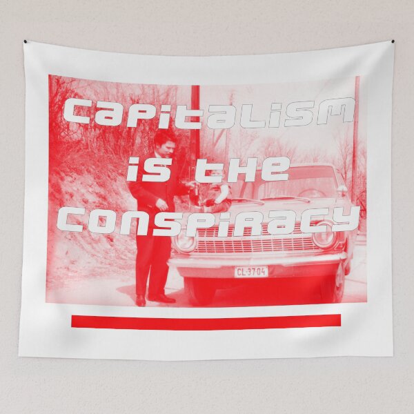 Item preview, Capitalism is the Conspiracy: The Auto - white type designed and sold by Capitalismisthe.