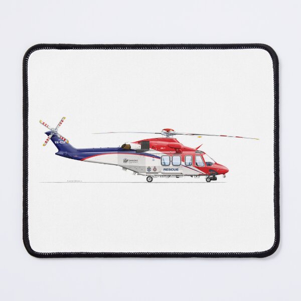Item preview, AGUSTAWESTLAND AW139 VH-ESH QLD SAR 2021  designed and sold by Grubby Fingers Aircraft Illustration.