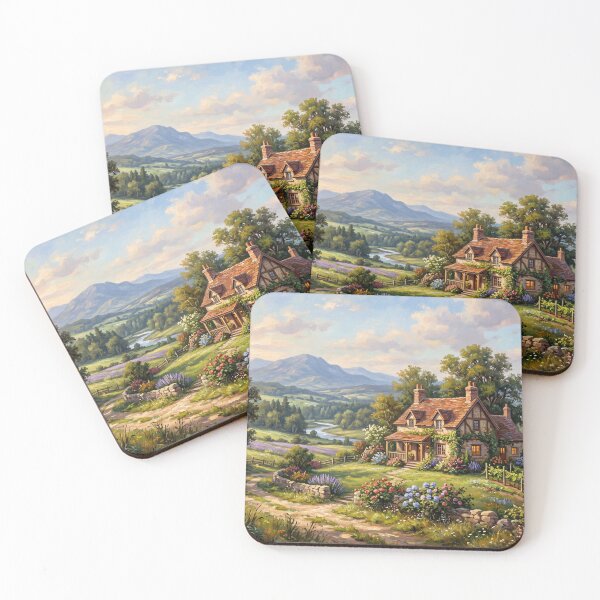 Item preview, Country Cottage Landscape designed and sold by ArunDandiboina.