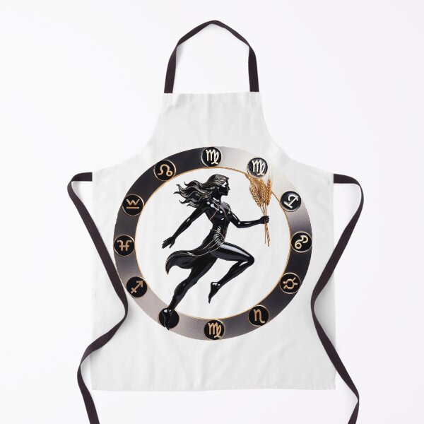 Item preview, Black Gold Virgo Zodiac Sign Metallic Art designed and sold by Bluesax.