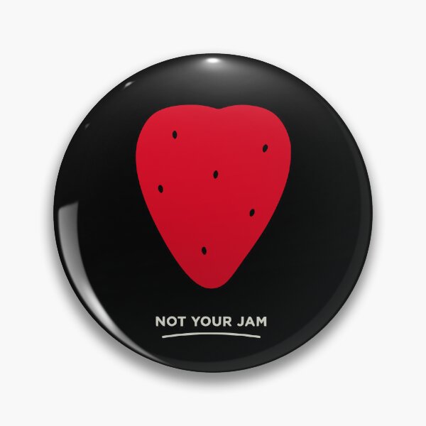 Artikelvorschau, Not Your Jam Sassy Strawberry Fruit Pun entworfen und verkauft von Lyfeinsights.