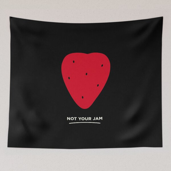 Item preview, Not Your Jam Sassy Strawberry Fruit Pun designed and sold by Lyfeinsights.