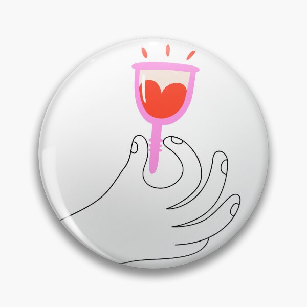 Item preview, Hand Holding a Pink Menstrual Cup Illustration designed and sold by the-myro.