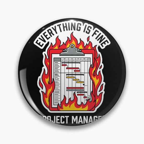 Item preview, Everything Is Fine Project Manager Shirt, Funny PM Burnout Tee, Corporate Chaos Humor Graphic, Deadline Survivor Office Apparel designed and sold by KAYJAY DESIGNS.