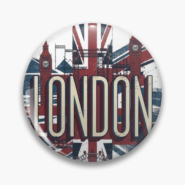 Item preview, London England Vintage Union Jack Travel Graphic designed and sold by PACS0011.