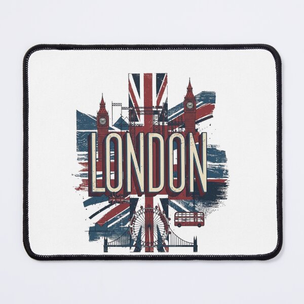 Item preview, London England Vintage Union Jack Travel Graphic designed and sold by PACS0011.