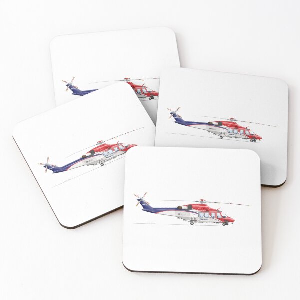 Item preview, AGUSTAWESTLAND AW139 VH-ESZ QLD SAR 2021  designed and sold by Grubby Fingers Aircraft Illustration.