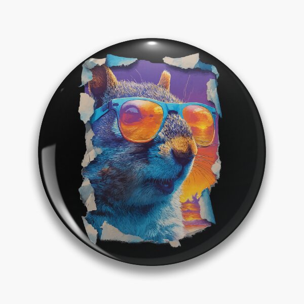 Item preview, Squirrel with Sunglasses Sunset Beach Tropical Animal Summer designed and sold by Littermin.