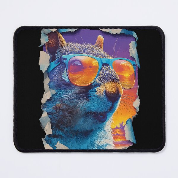 Item preview, Squirrel with Sunglasses Sunset Beach Tropical Animal Summer designed and sold by Littermin.
