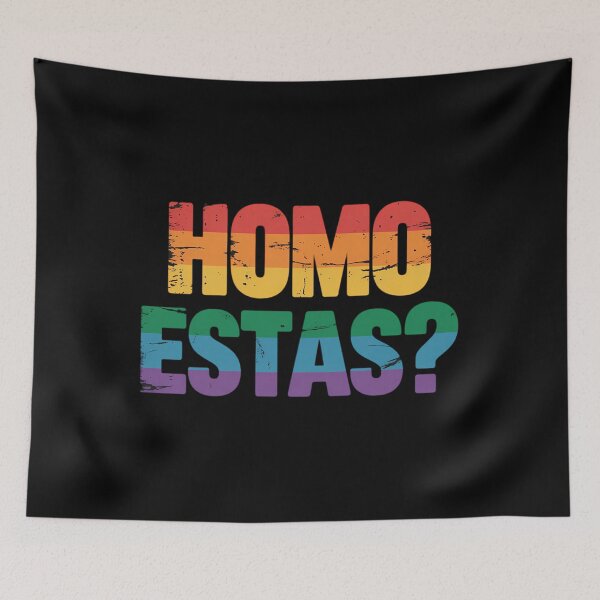 Item preview, Homo Estas Spanish Mexican Gay Pride Ally LGBTQ Month designed and sold by SapfireStuArt.