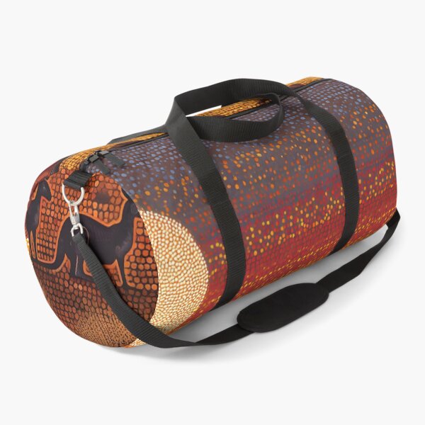 Item preview, Aboriginal Inspired Dot Art - Two Kangaroos Near Uluru designed and sold by GrinGalore.