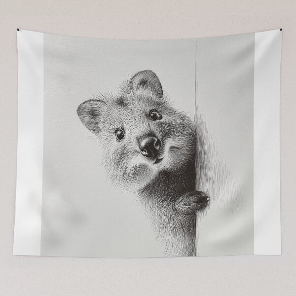 Item preview, Curious Peeking quokka designed and sold by lautir.