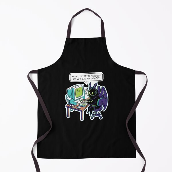 Item preview, Have You Tried Turning It Off And On Again Shirt, Funny IT Support Mothman Tee, Tech Support Humor Graphic, Retro Computer Nerd Apparel designed and sold by KAYJAY DESIGNS.