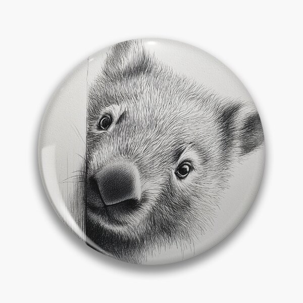 Artikelvorschau, Neugieriger Wombat späht entworfen und verkauft von lautir.
