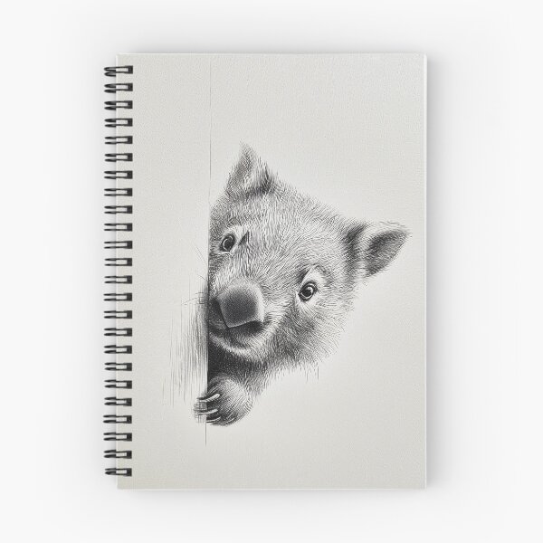 Item preview, Curious wombat Peeking designed and sold by lautir.