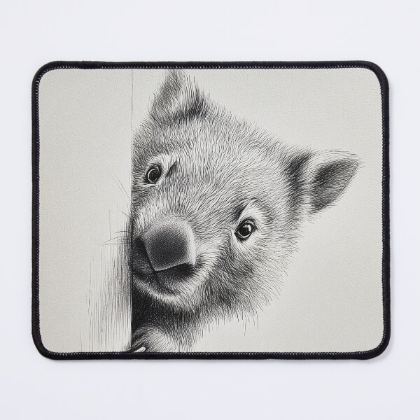 Item preview, Curious wombat Peeking designed and sold by lautir.