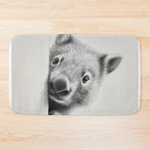 Item preview, Curious wombat Peeking designed and sold by lautir.