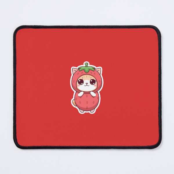 Item preview, Cute cat in the shape of a strawberry designed and sold by KittyBloom.