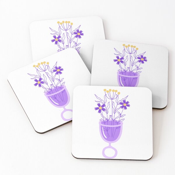 Item preview, Purple Menstrual Cup Used as Flower Vase designed and sold by the-myro.