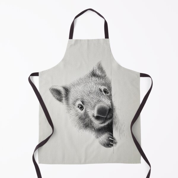Item preview, Curious Peeking wombat poster designed and sold by lautir.