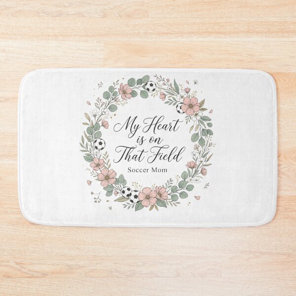 Item preview, My Heart Is on That Field — Floral Soccer Mom designed and sold by BumbleBloom7.